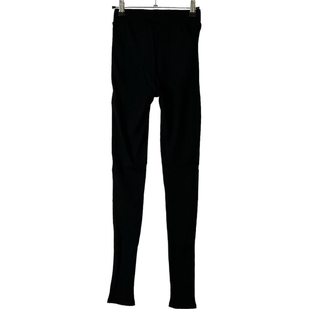 Naked Wardrobe Oh So Snatched Ribbed Leggings Black High Rise Size S NEW - Picture 5 of 7